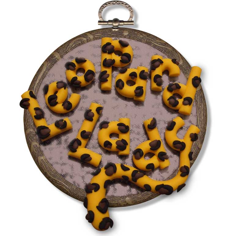 name hoop - leopard lady