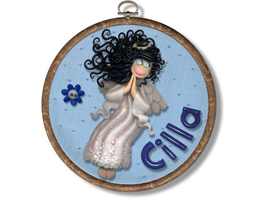 personalisedname hoop - angel