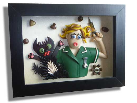 box framed gift - vetenarian nurse