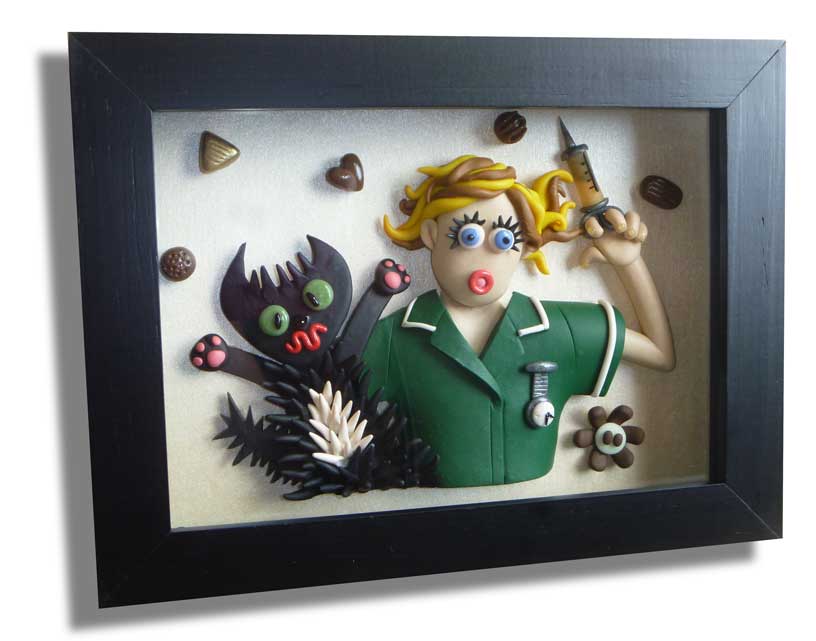 box framed gift - vetenarian nurse